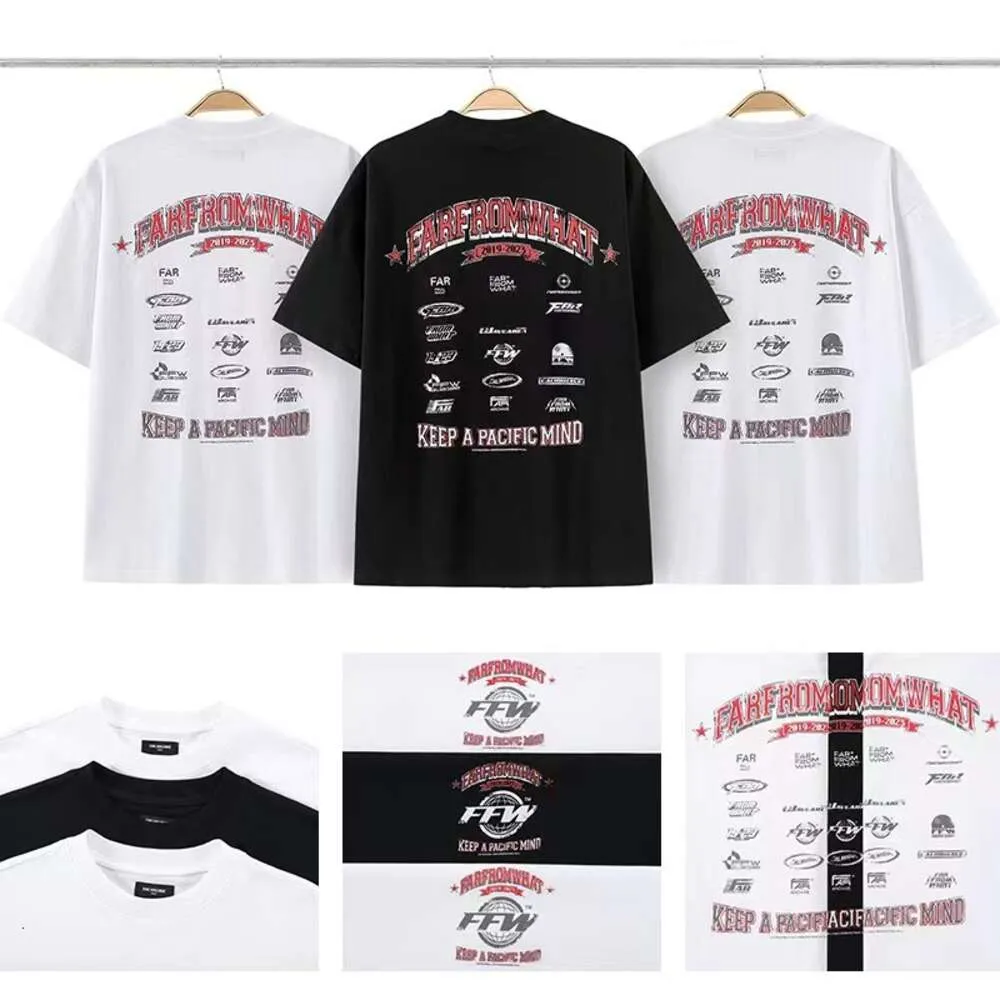Far Archive T-shirt da uomo Bigthing Fashion Vintage Oversize Letter Printed Tee Donna 1 Migliore qualità Lavato Oversize_voghion.com