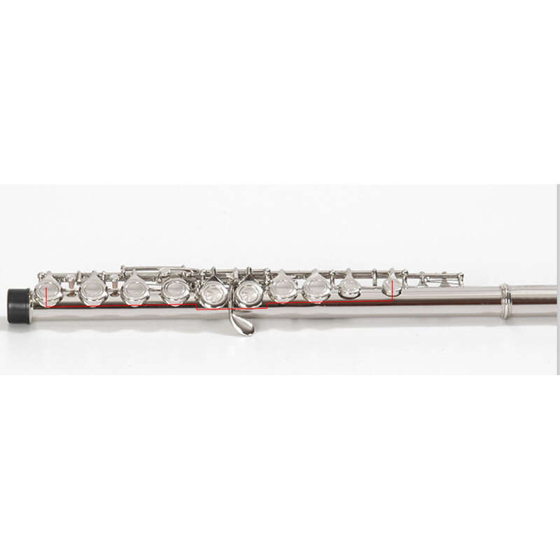 16 găuri E-cheie C cheie nichelat celule închise Western C-tail argintiu cupru flaut instrument de învățare a cânta_voghion.com