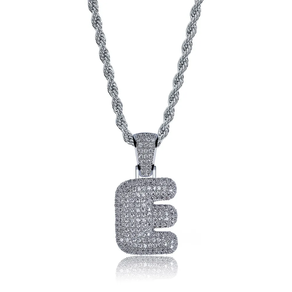 Gioielli Hip Hop da uomo, moda, collana con ciondolo a forma di lettera ghiacciata, lettere iniziali in oro, collane per uomo_voghion.com