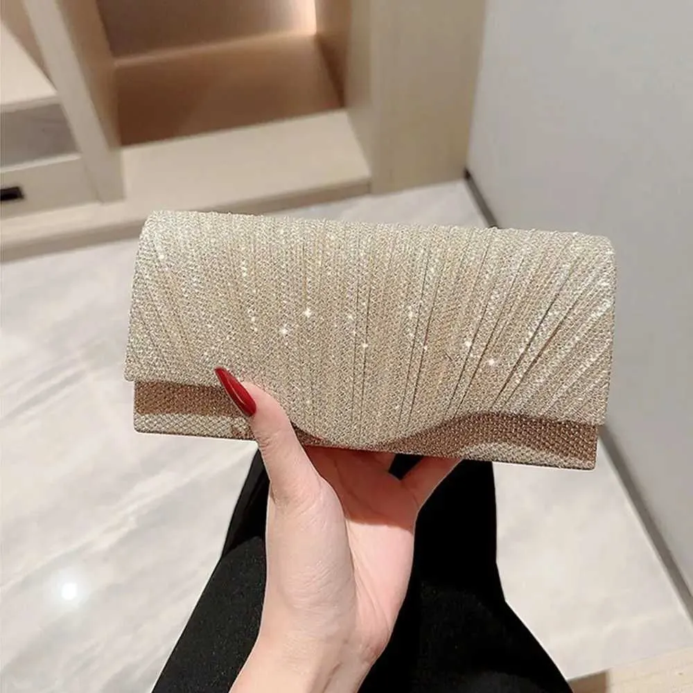 Home>Produkte>Mode für Damen>Goldene und silberne Satin-Nachttasche>Sparkg Banquet Clutch Y241019_voghion.com