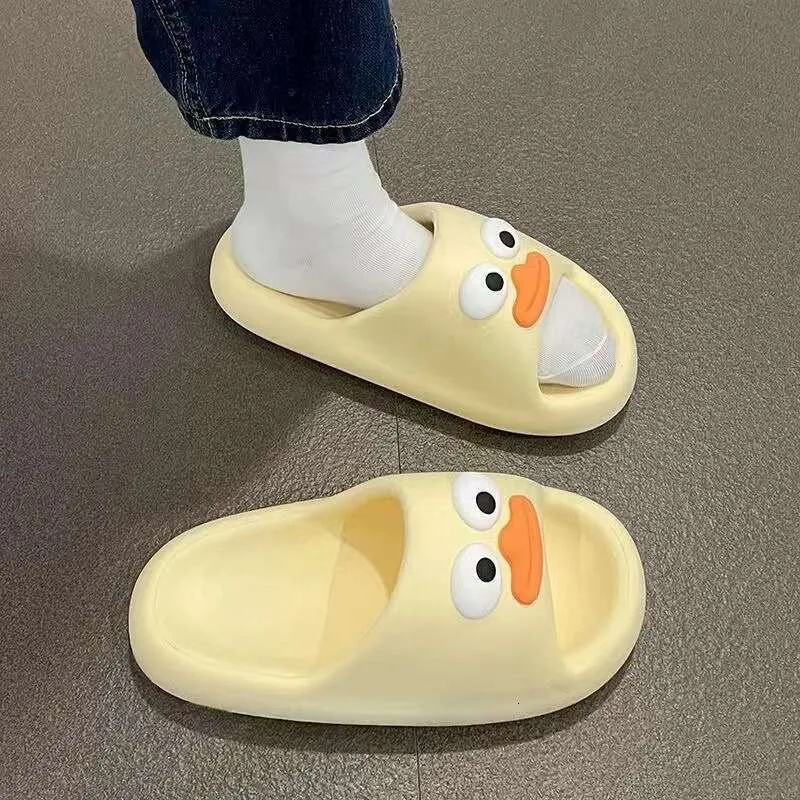 2024s Wearing fecal, non slip, cool slippers both inside outside the house, cartoon cute and odor resistant thick sole_voghion.com
