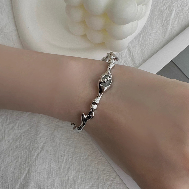 Personalised Jade Bracelet And Index Finger Ring Set For Women_voghion.com