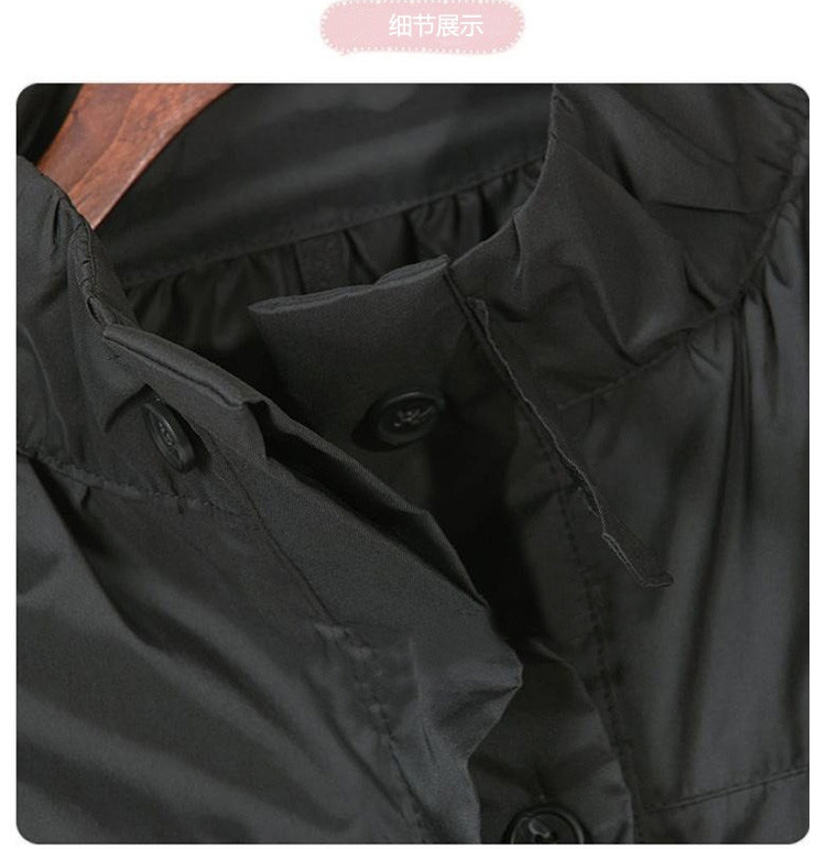 Fat mm Sport-Stil, groß, lässig, mittellang, langärmelig, hoher Halsausschnitt, Taille, langärmelig, für Damen, JR9503_voghion.com