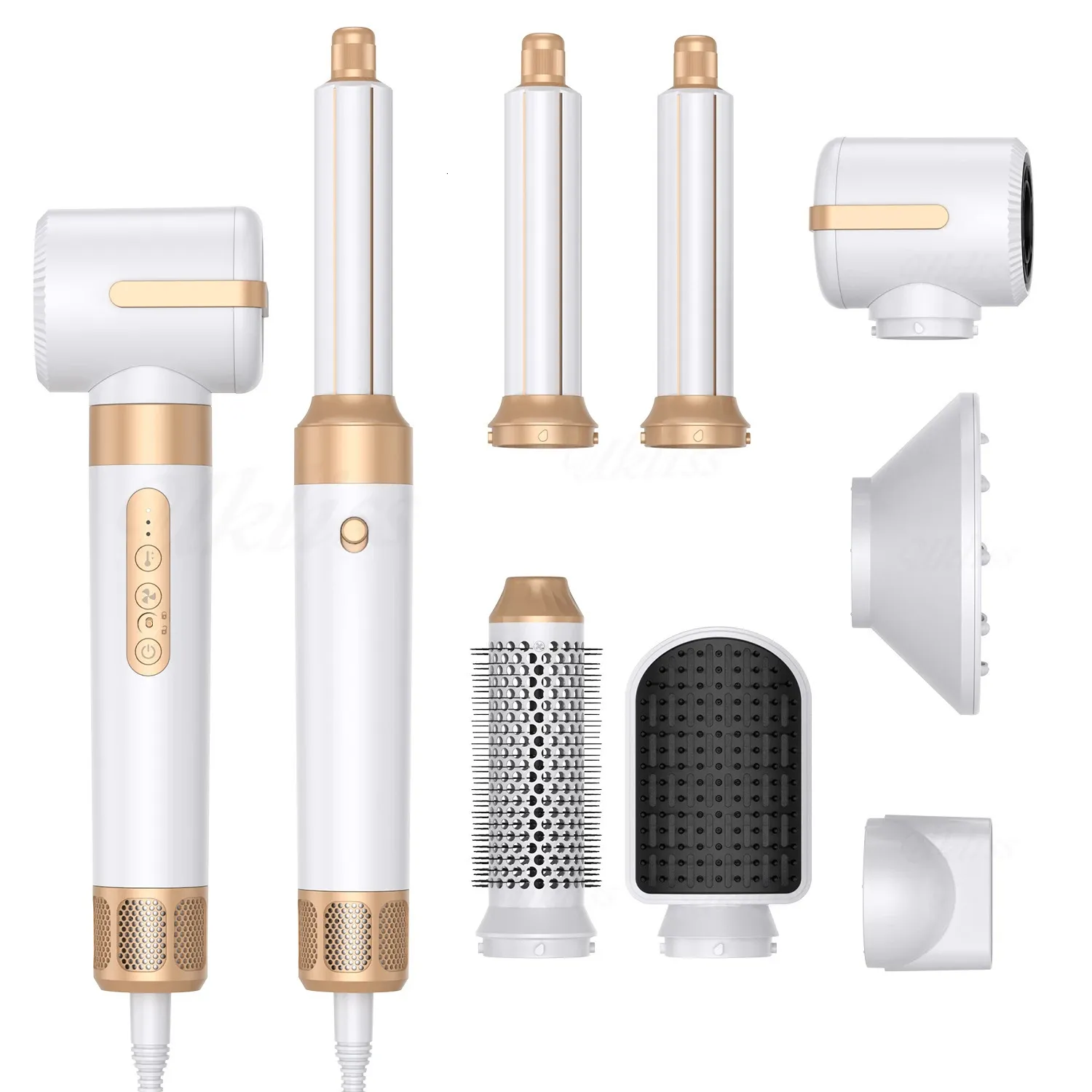 3-in-1 Ionic Dryer Brush - 110k RPM Auto Curling Hair Styler_voghion.com