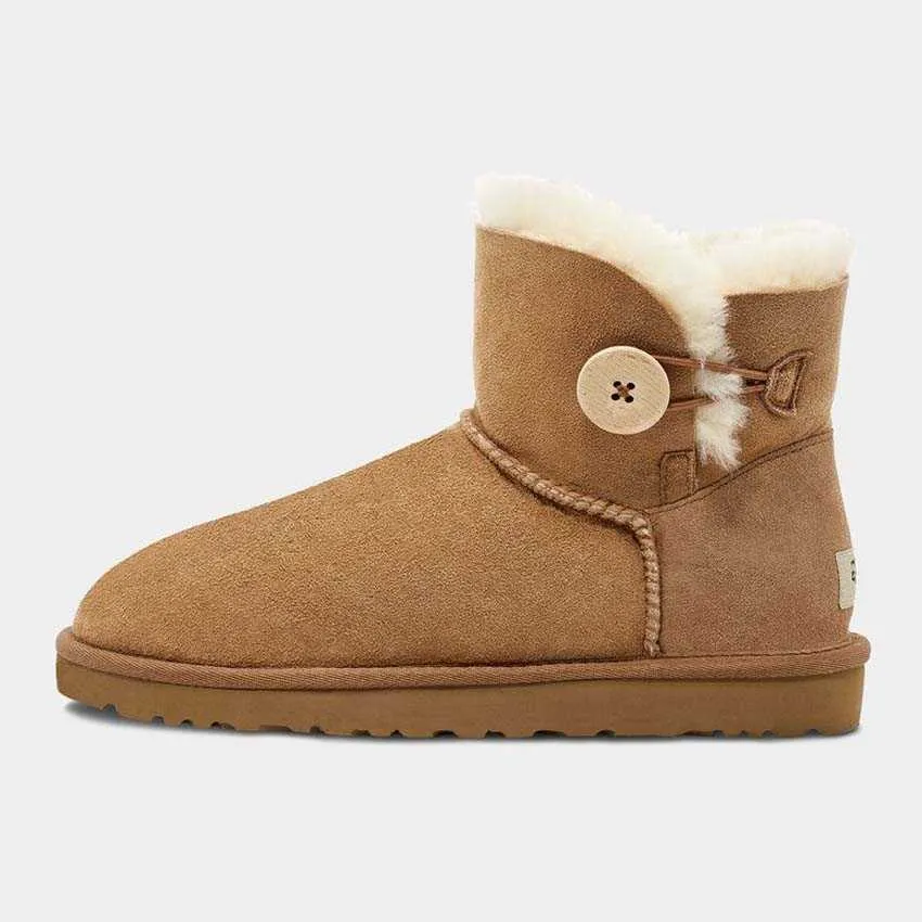 Designer AUS Snow DamesZwarte Enkel Platform Flats Combat Boots Lage Hak Veterschoenen Leren Kettingen Gesp Dames Kinderen_voghion.com
