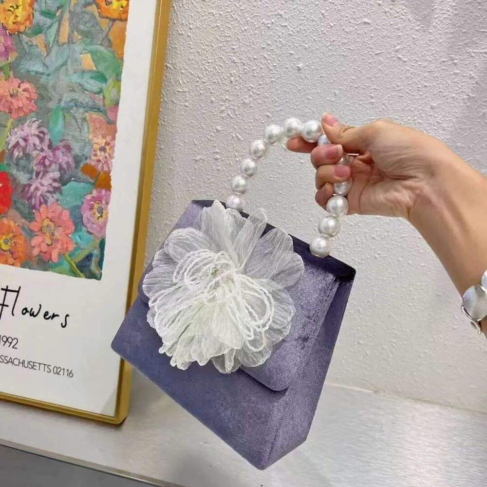 Elegant Beaded Square Clutch Bag Handbag And Shoulder Bag Set_voghion.com