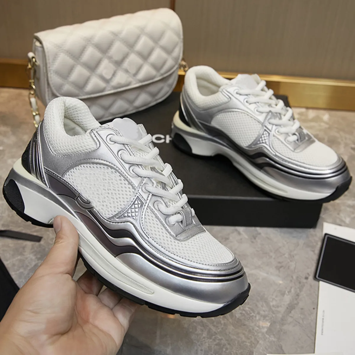 Sneakers designede damer fraværssneaker channel sko herre designer herre damesneakers sport casual sneaker_voghion.com