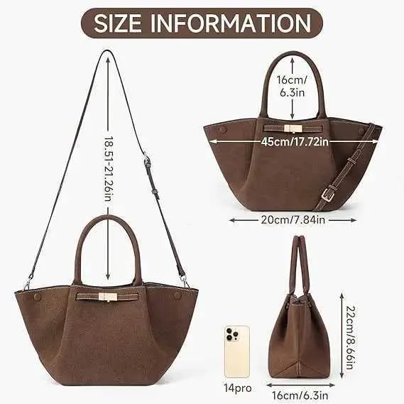 2024 Herbst- und Wintermodelle Designer-Taschen Frauen Frau Vintage Matte Leder Handtasche Einkaufstasche Große Damen Schulter_voghion.com