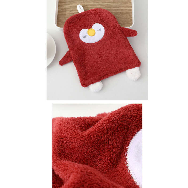 Asciugamano per le mani in velluto corallo, inodore, appendibile, carino, asciugamano per bambini, spesso, assorbente, ad asciugatura rapida_voghion.com