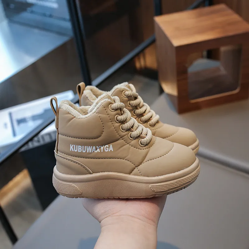 Fashion Children Snow Youth Warm Thick Bottom Girls Cotton Boots Toddler Winter Littlesprouts New Non-slip Boys Casual_voghion.com