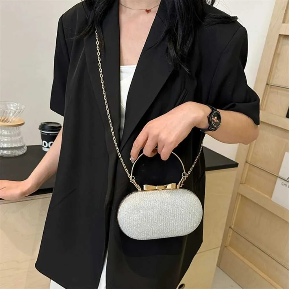 Pochette portefeuille femme rose brillant sequin sac à main 2024 nouvelle mode soirée dix police petit sac de créateur Y241019_voghion.com