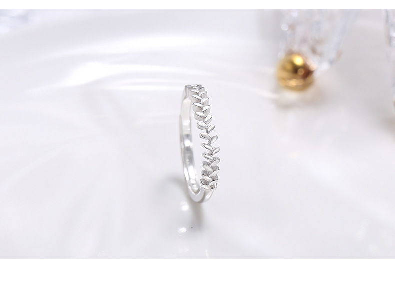 Wanying Blatt Ring S Reines Silber Koreanische Ausgabe Instagram Kleiner frischer kalter Wind Studentengeschenk Schmuck Leichter Luxus_voghion.com