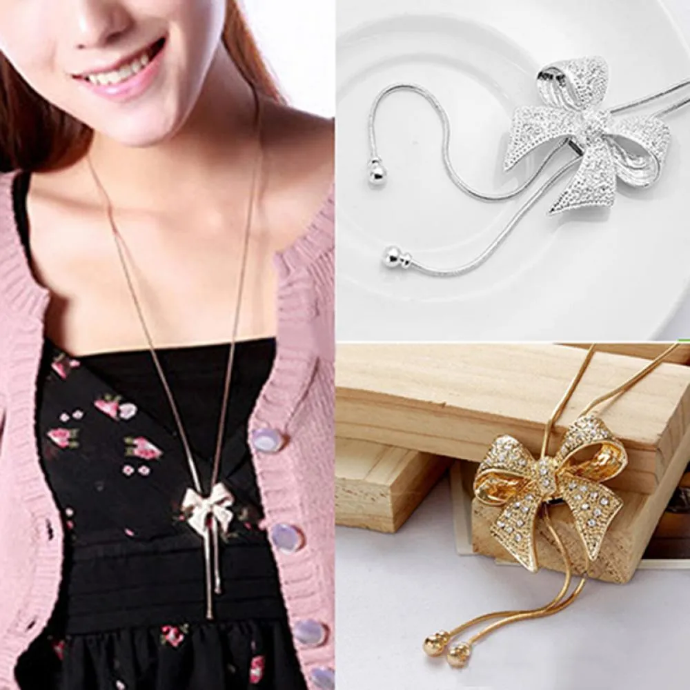 Colliers pendentifs mode coréenne collier papillon réglable longue chaîne de pull femme personnalisé tendance élégant_voghion.com