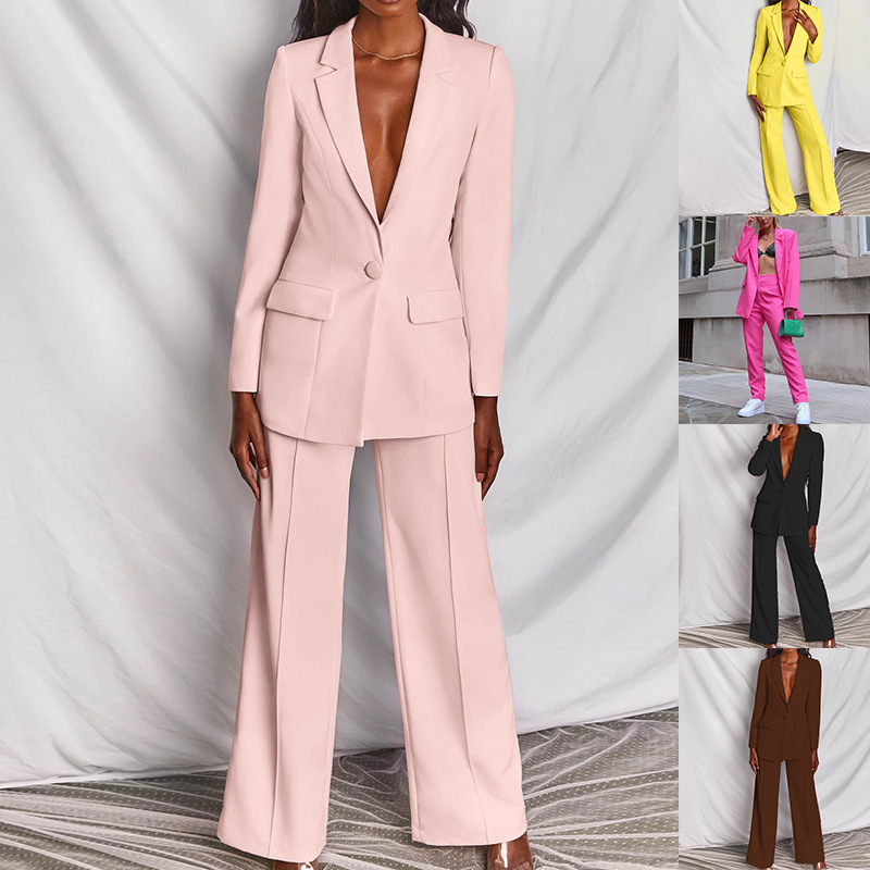 Ropa de primavera y verano para mujer, traje pequeño informal de manga larga a la moda, traje profesional de Blazers