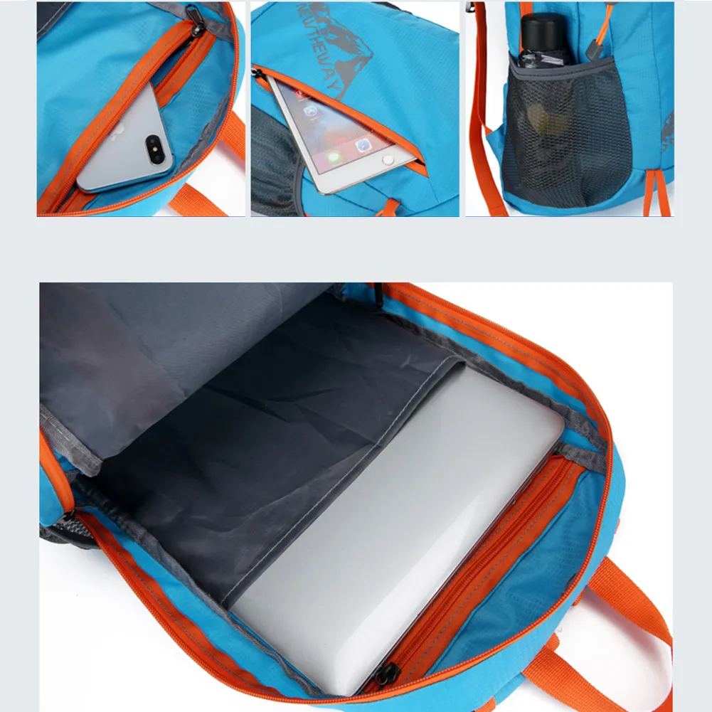 Collapsible Day Packs Portable Water Resistant Backpack Waterproof Multifunctional Large Capacity Breathable For Camping_voghion.com