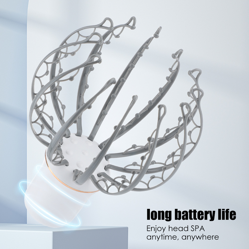 Octopus massage claw multifunctional electric head massager intelligent meridian dredging headache relief_voghion.com