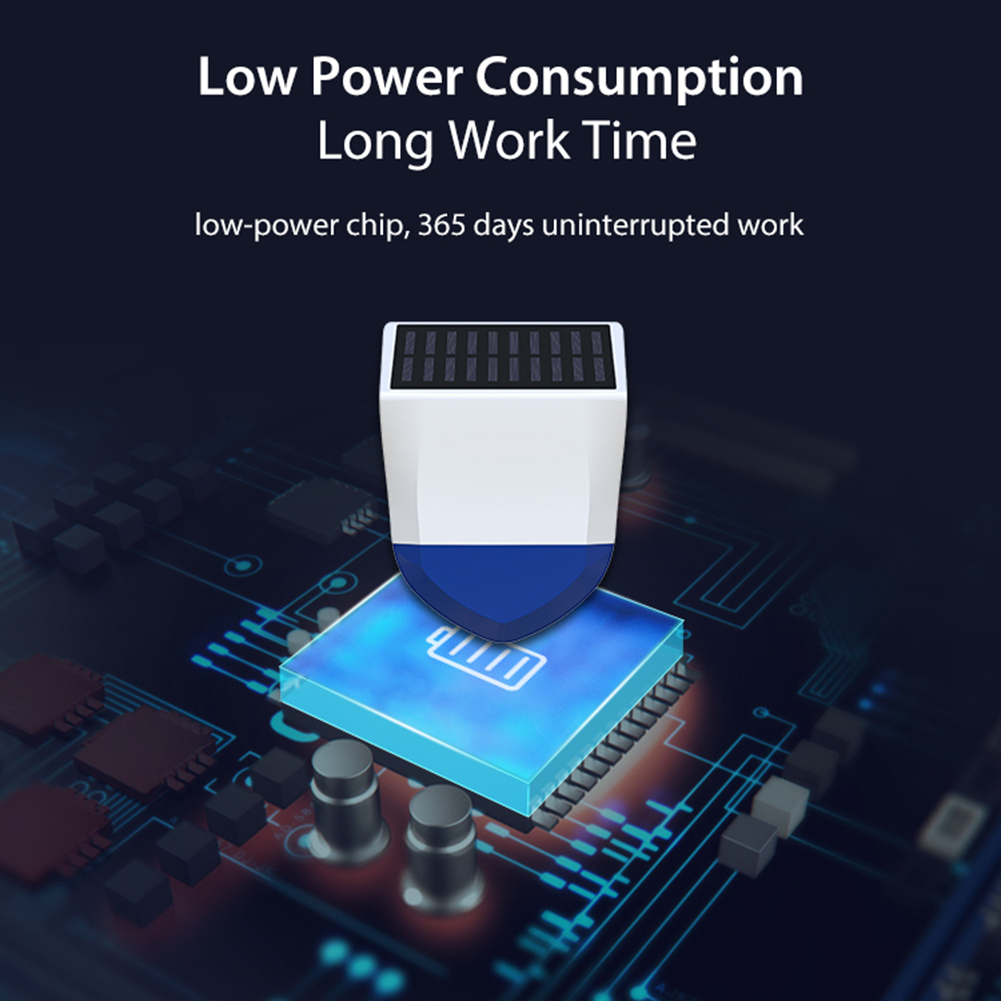 Tuya Smart Wifi Siren Alarm Bluetooth-compatibel IPX5 Waterdicht Buiten Met Zonne-energie En USB-voeding Afstandsbediening_voghion.com
