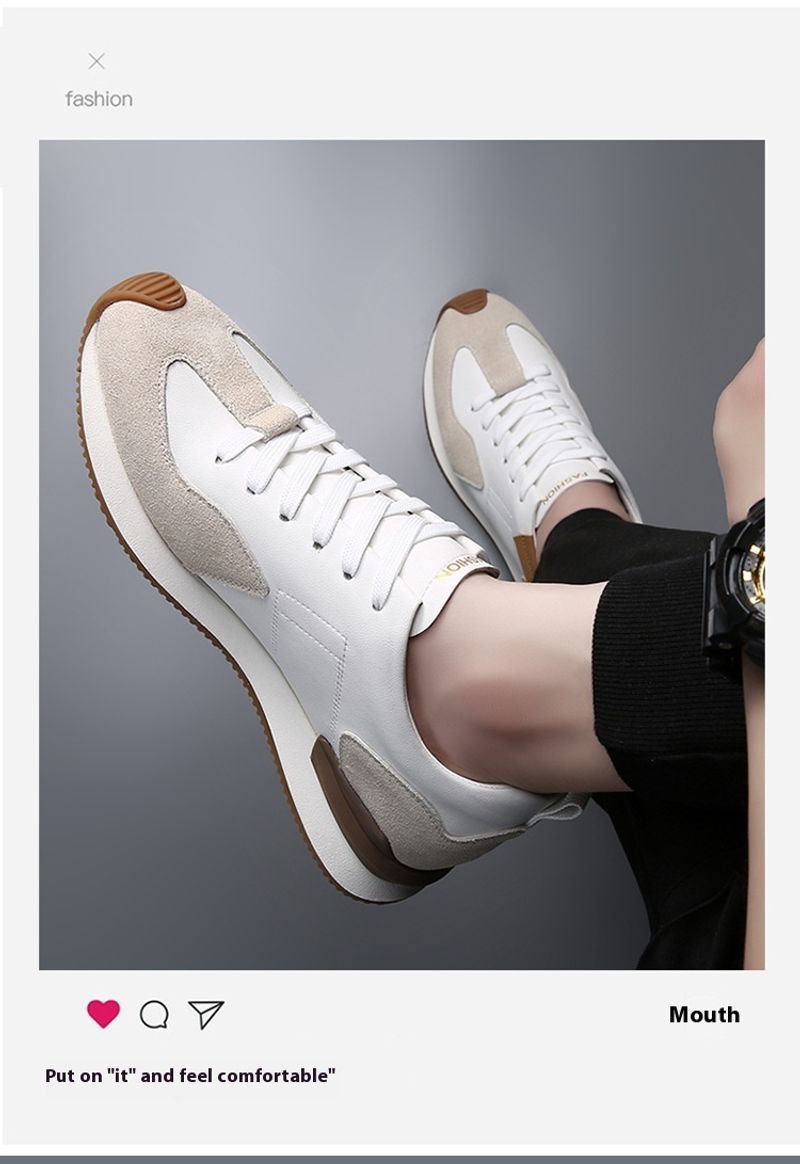 Schuhe Atmungsaktive Sommer Sneakers Casual Leder Kleine Weiße Herrenschuhe Sind Vielseitig_voghion.com