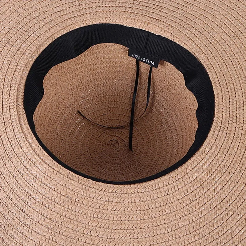 Foldable Women Oversized Ppy Straw Hat 70cm Diameter Large Brim Summer Sun Hats Panama Travel Beach Wholesale 240619_voghion.com