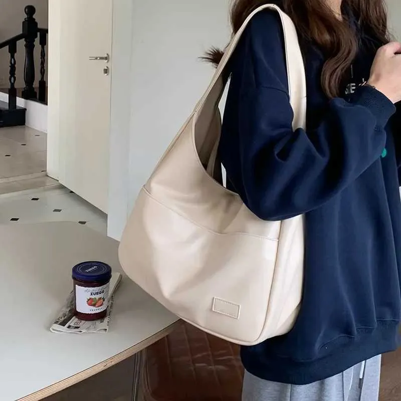 Borsa a spalla da donna elegante in pu con grande capienza_voghion.com