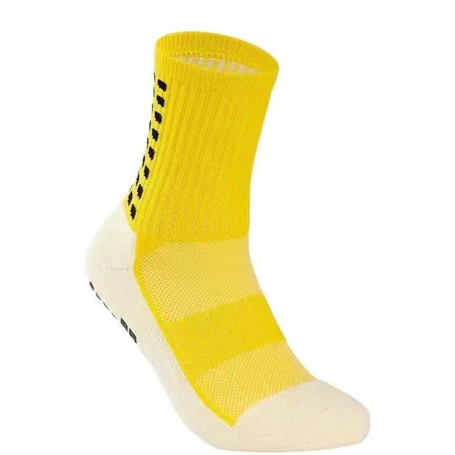Calcetines de fútbol profesionales de alta calidad con agarre antideslizante y suela de rizo acolchada: calcetines de media caña que absorben la humedad para fútbol y deportes._voghion.com