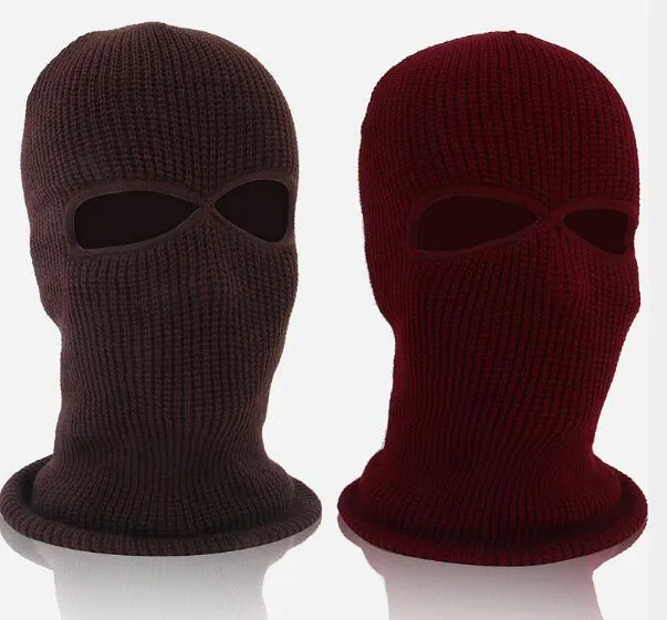 Cagoule tactique de l'armée à 3 trous pour ski, cyclisme, cagoule, casquette, masque facial d'hiver complet pour femmes et hommes, garde au chaud en hiver WL1284_voghion.com
