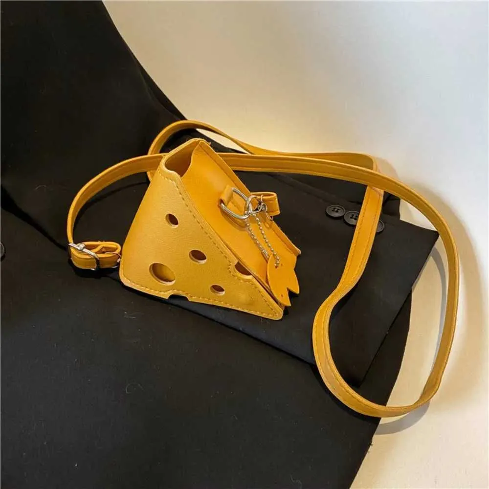 Damen Dreieckige und Quadratische Käseförmige Mini PU Ledertaschen Süße Kopfhörer Lippenstift Geldbörsen Handtaschen Umhängetasche_voghion.com
