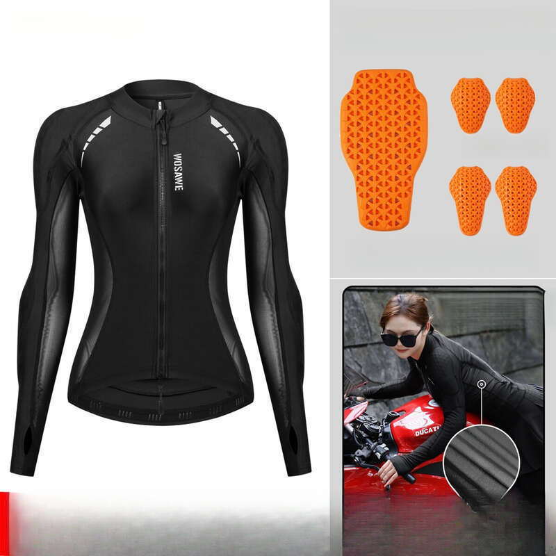 WOSAWE Spring And Summer Knight Top Protective Gear Women's Riding Armor Clothing Motorcycle Crash Protection Equipment_voghion.com