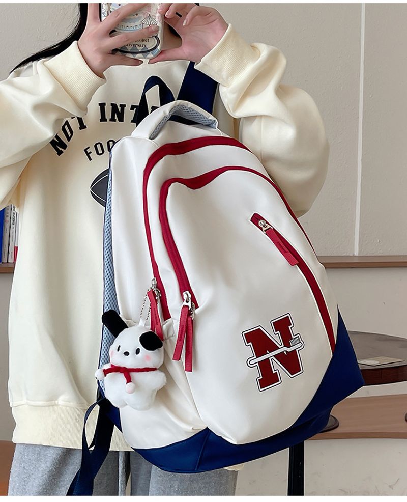Mochila masculina e feminina de grande capacidade, à prova d'água, resistente ao desgaste, bolsa de viagem para curta distância ao ar livre, simples e_voghion.com
