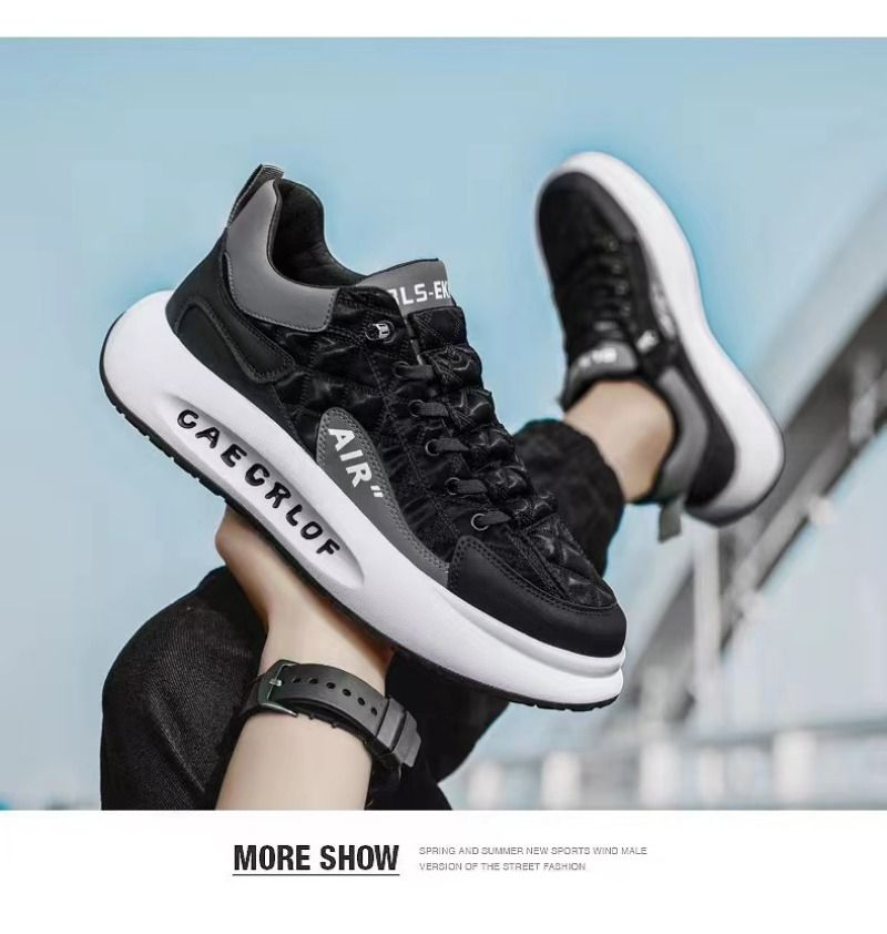 Men's Fashion White Platform Shoe 2024 New High Quality Male Sneakers Bathable Casual Shoes For Men Atillas De_voghion.com