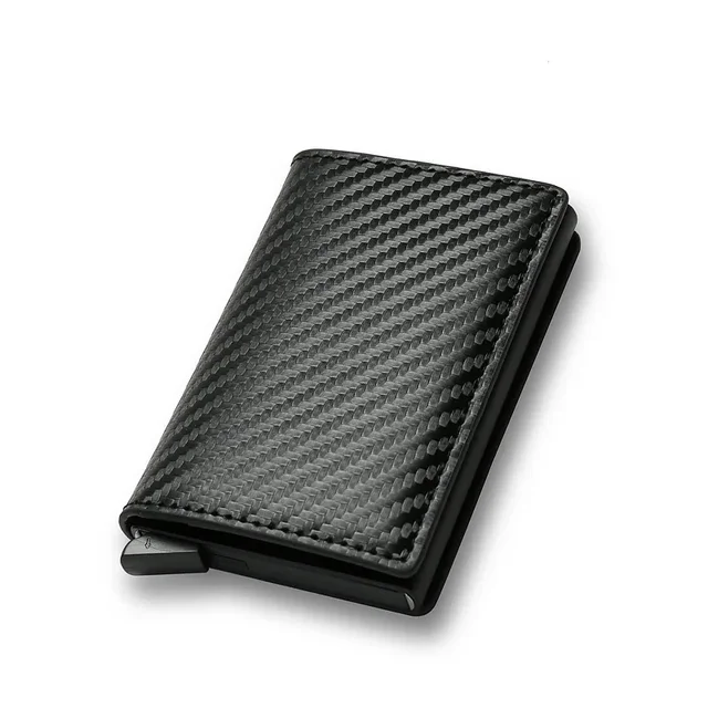 Carbon Fiber Credit Card Holder Smart Rfid Minimalist Wallet Case Money Clip Men Women Slim Cardholder Bank Creditcard Case_voghion.com