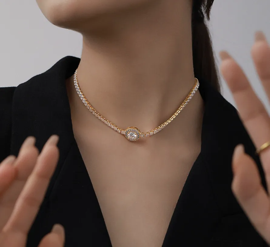 Kæder Kobber Forgyldt Zirkon Simple One Piece Trending Produkter Halskæde Til Kvinder Modesmykker_voghion.com