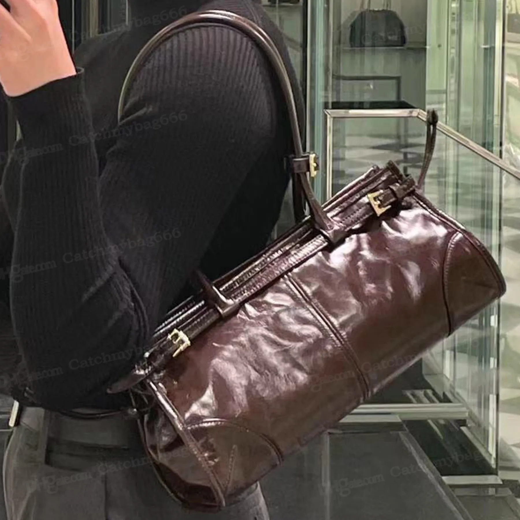 Top Qualität 10A Handtasche Designer Weiche Echtes Leder Schulter Abnehmbarer Riemen Nylon Futter Umhängetasche Mode Frauen_voghion.com