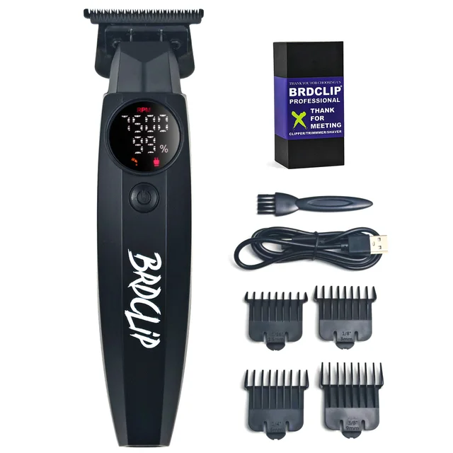 7500 U/min BRDCLIP BRD-137 Professioneller Haartrimmer, elektrischer Haarschneider mit DLC-Keramikklinge, Salon-Finisher für Herrenfriseur_voghion.com