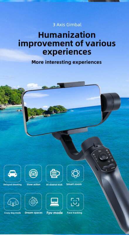 F10 PRO Handheld-Telefon Drei-Achsen-Gimbal-Stabilisator Shake, Internet-Promi-Live-Streaming-Achse Anti-Shake-Shooting_voghion.com