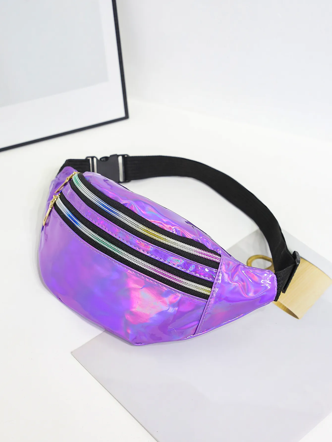 Laser Fanny Belt For Women Cross Body Womens Crossbody Bags Fashion Waist Pack Bum Bag Hiking Running Travel_voghion.com