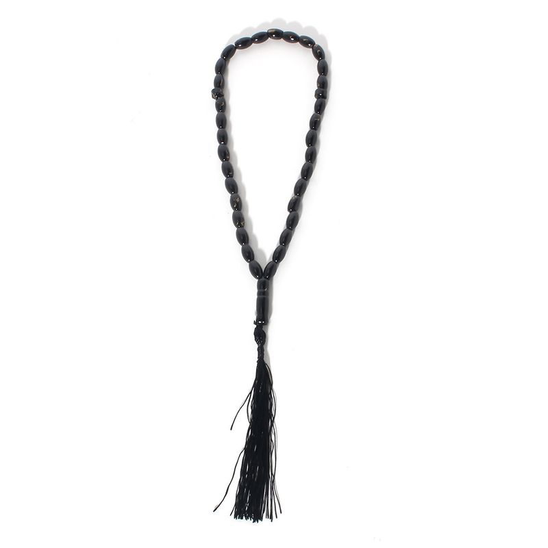 Bracciale con perle di preghiera musulmane ovale bicolore_voghion.com