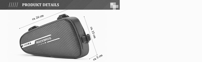 ROCKBROS Bicycle Frame Triangular Bag For MTB Road Bikes DHL_voghion.com