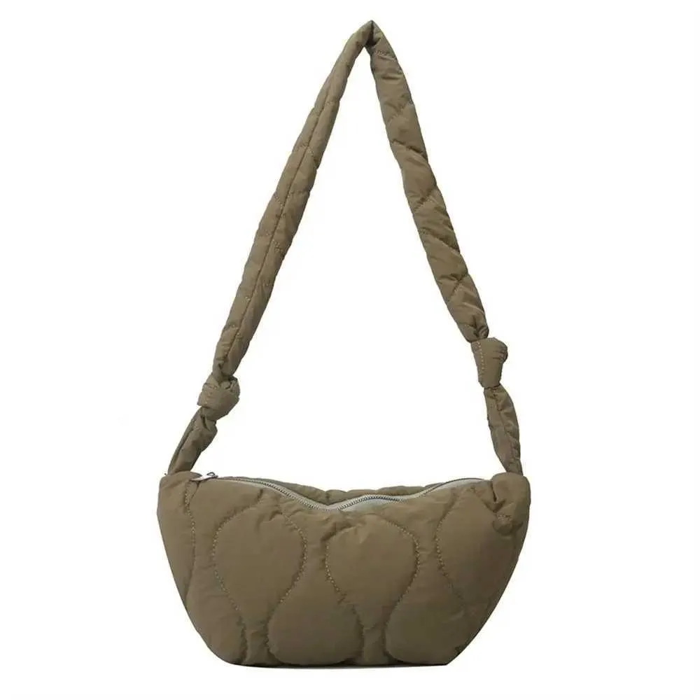 Quilted Shoulder Bag For Women Large Capacity Puffy Messenger Bag_voghion.com
