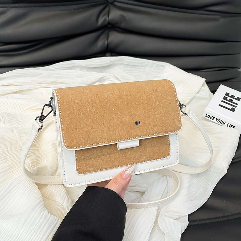 Frosted Fabric Women's Small Square Cell Phone Bag_voghion.com