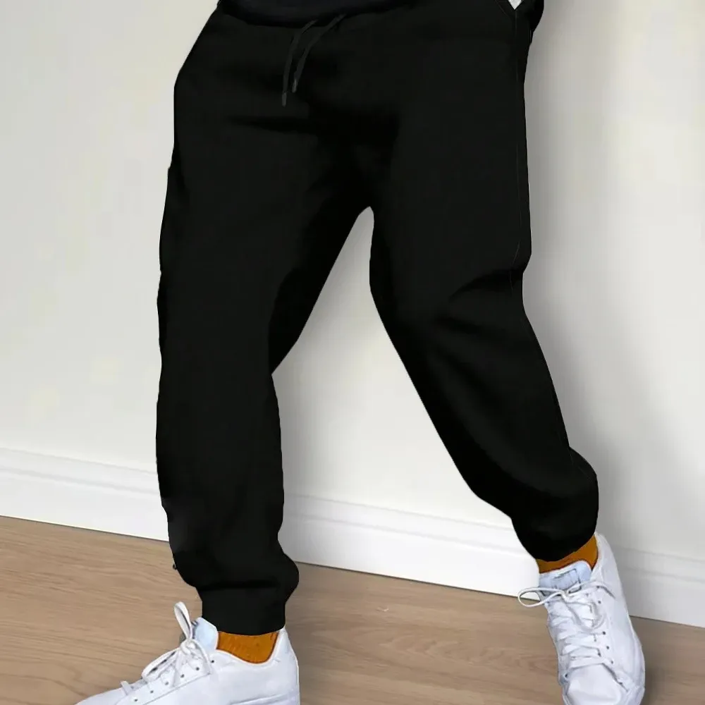 Herrebukser Herre Uformell Høst Vinter Fleece Joggebukser Herre Løping Jogger Sportsbukser Mote Ensfarget_voghion.com