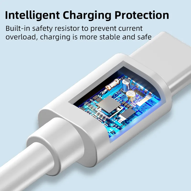 AUFU 5A 2m Type C Cable Fast Charging Mobile Phone Charger Type-C Data USB Cord For Huawei P40 Xiaomi Redmi 1m 0.5m 1.5m_voghion.com