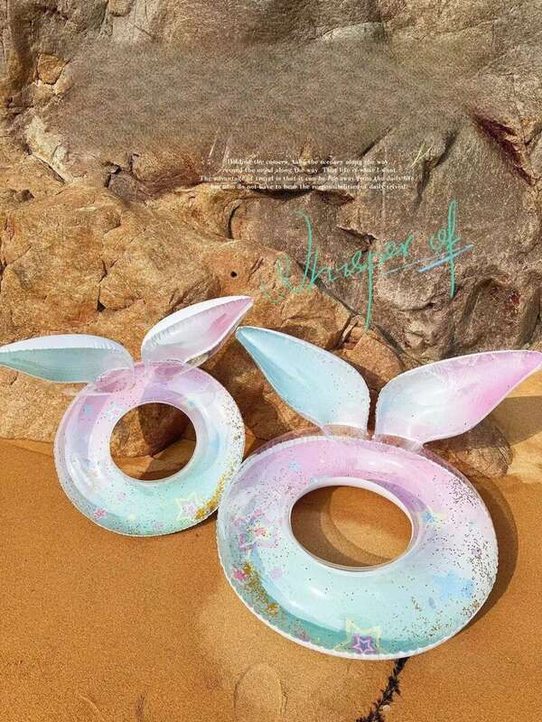 A Must-have For Children's Swimming! Colorful Mermaid Inflatable Swimming Ring, Enlarged And Thickened, Super Reliable_voghion.com