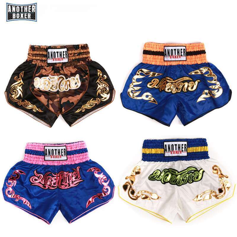 ANOTHERBOXER daudzkrāsaini Muay Thai šorti, cīņas sporta Sanda apģērbs, cīņas sporta treniņu dinamiskie šorti_voghion.com