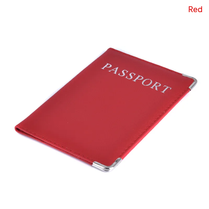 1 peça capas casuais de couro sintético porta-cartão de identidade de viagem capa protetora para passaporte_voghion.com