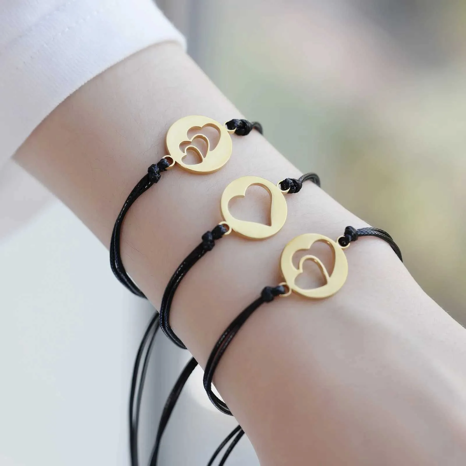 Adjustable Friendship Bracelets Sun Moon Star Set For Women_voghion.com