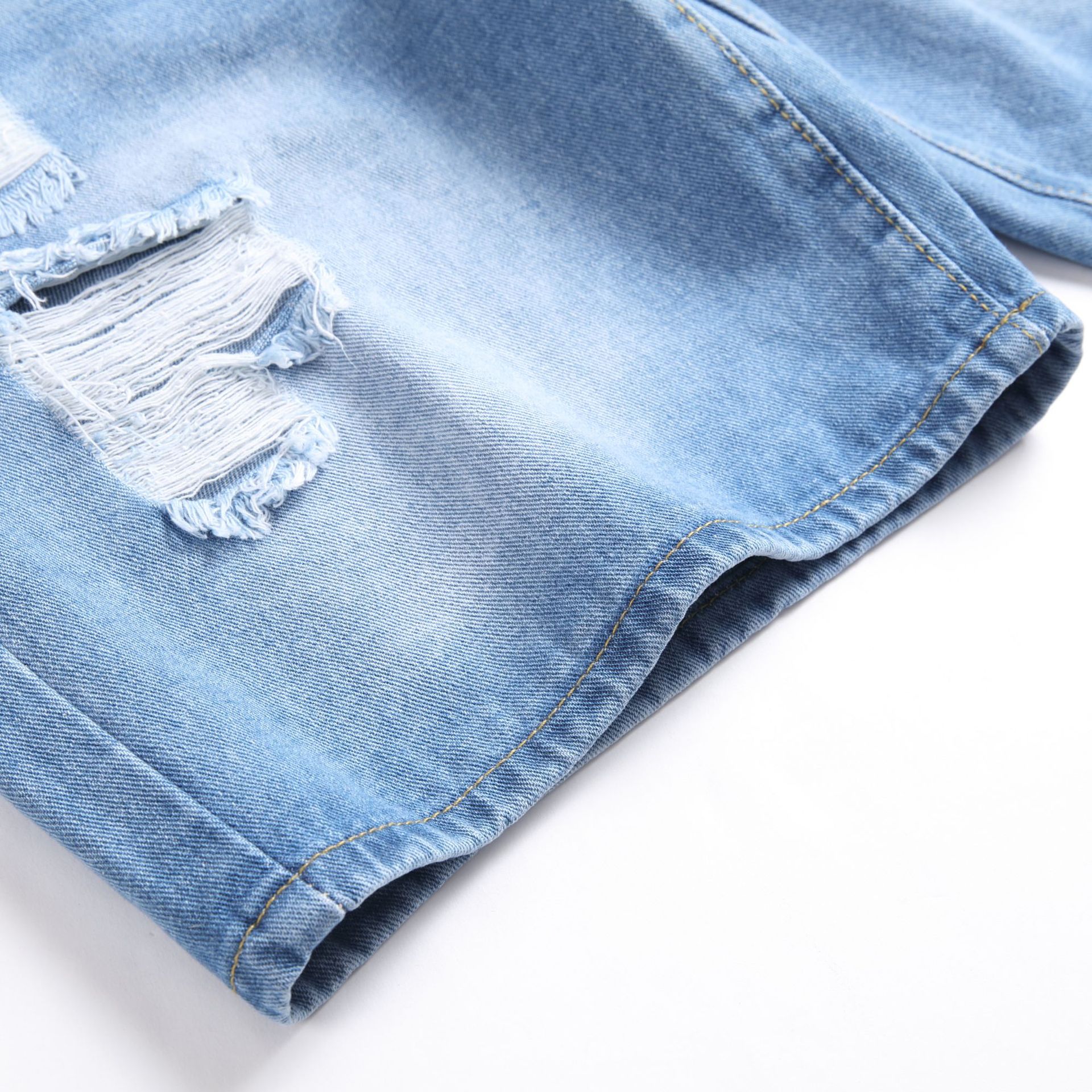 Herrenbekleidung Frühling und Sommer Jeans Casual Jugend Shorts_voghion.com