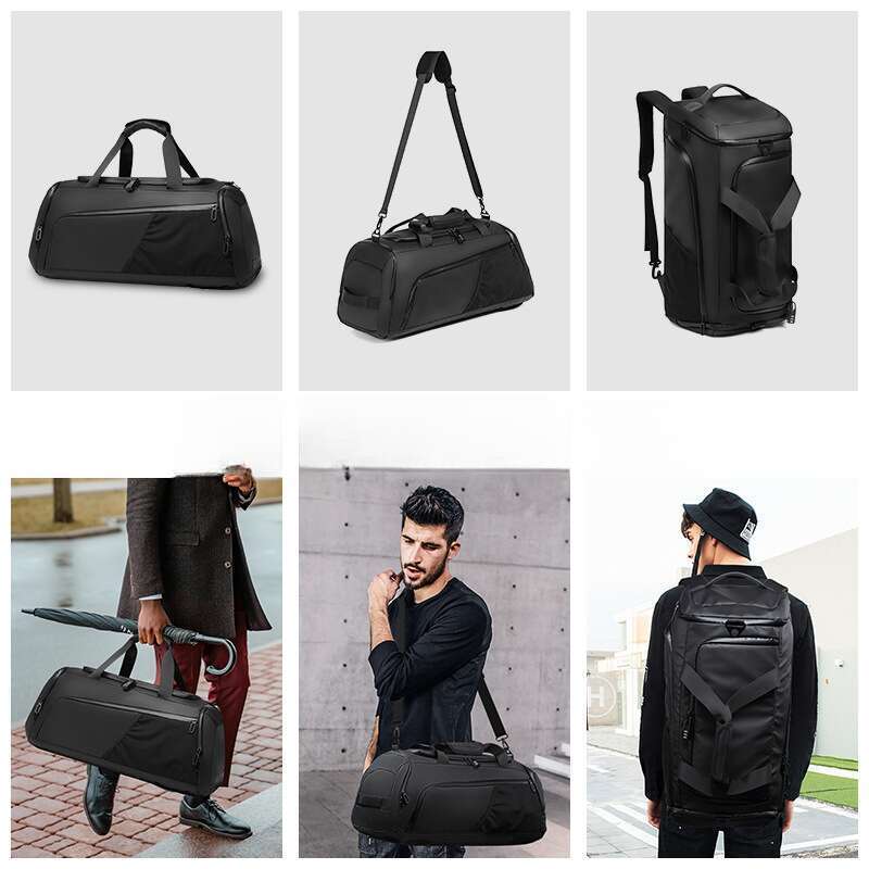 Bolsa de viaje premium para hombre Fitness con separación de ropa húmeda y seca_voghion.com