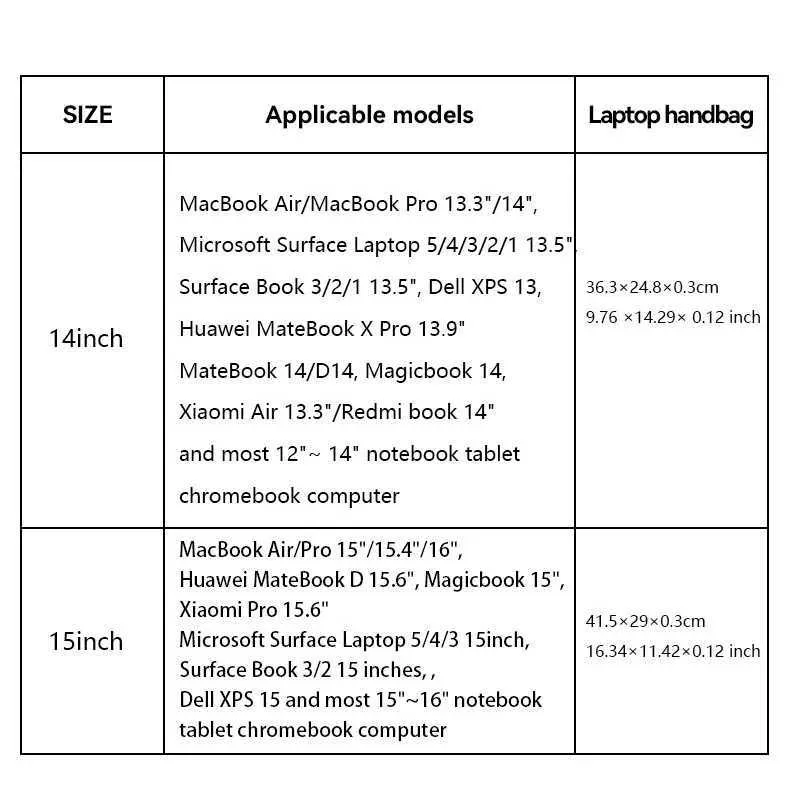 Laptoptasche, schmale Handtasche, Hülle aus PU-Leder für Buch, Xiaomi, Huawei, Lenovo, Microsfoft 13 14 15 16, Notebook, Tablet_voghion.com