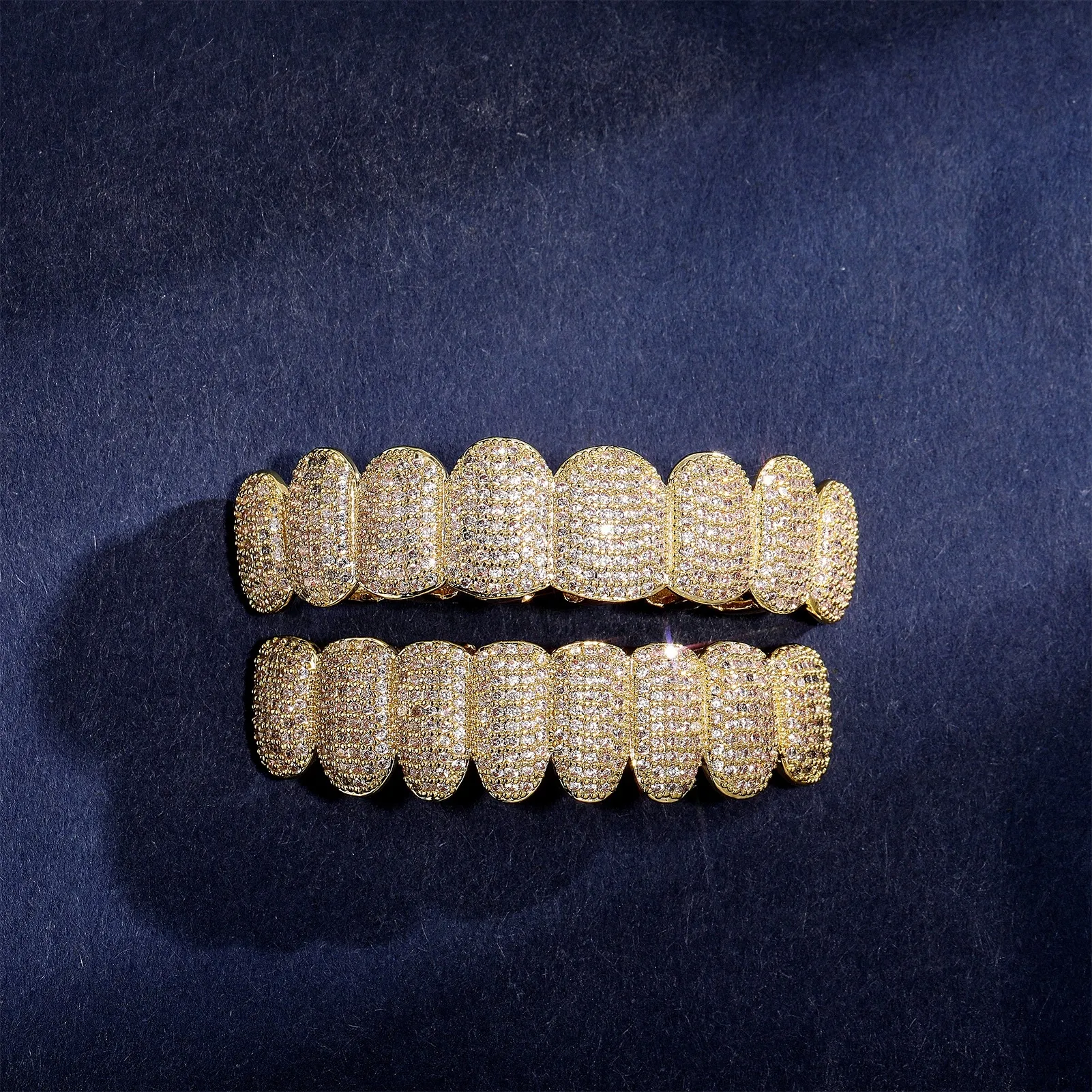 Exclusive Customization Moissanite Teeth Grillz Iced Out Hop Sier Decorative Braces Real Dia Bg Tooth Grills For Men_voghion.com